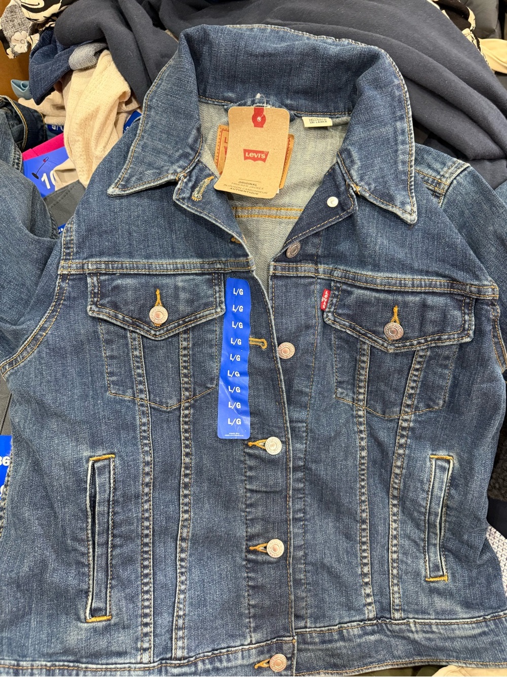 Levi's Women's Indigo Blue Denim Trucker Jacket